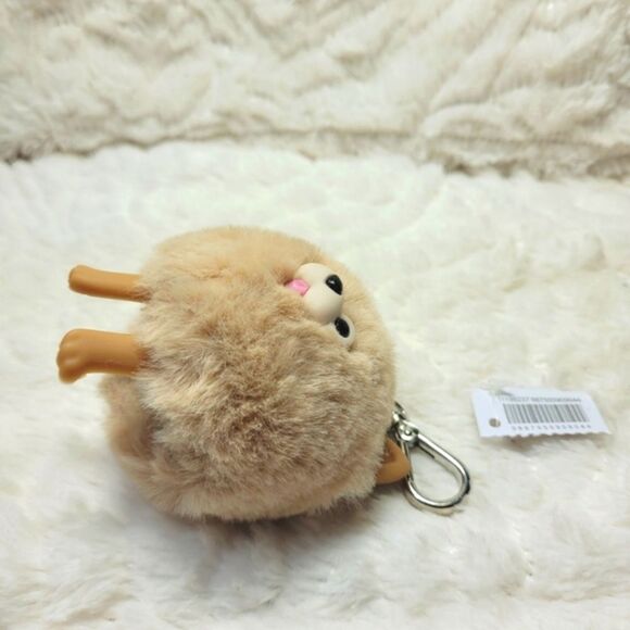 BBW Pomeranian Pup Dog PocketBac Holder Rare Find Soft Faux Fur New OOS - Picture 4 of 10